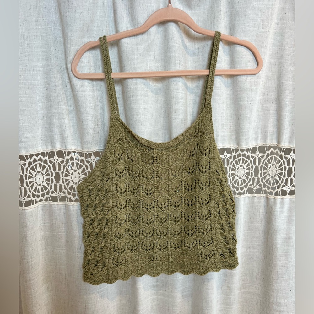 American eagle crochet tank top